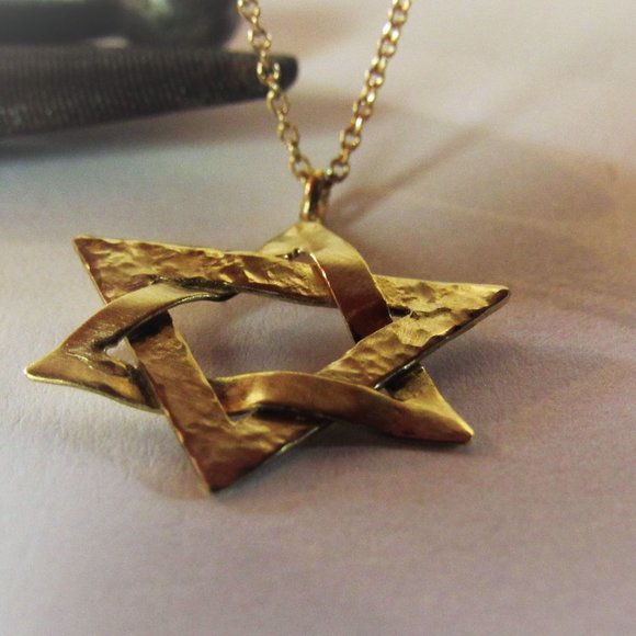 Star of David necklace. Magen David necklace.